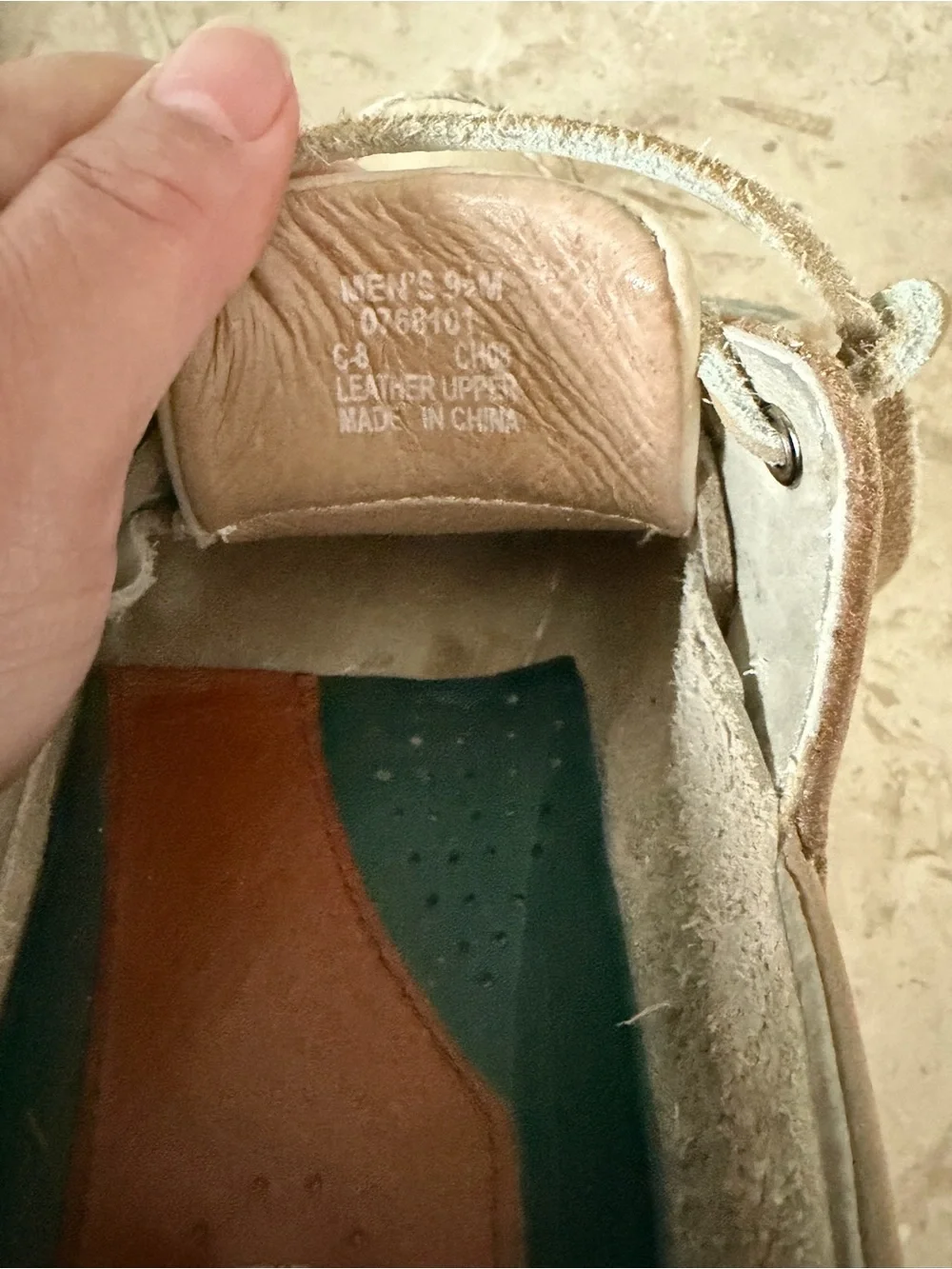 Sperry Top Sider Mako Collection Boat Shoes Men’s Size 9.5 Oyster Taupe Leather